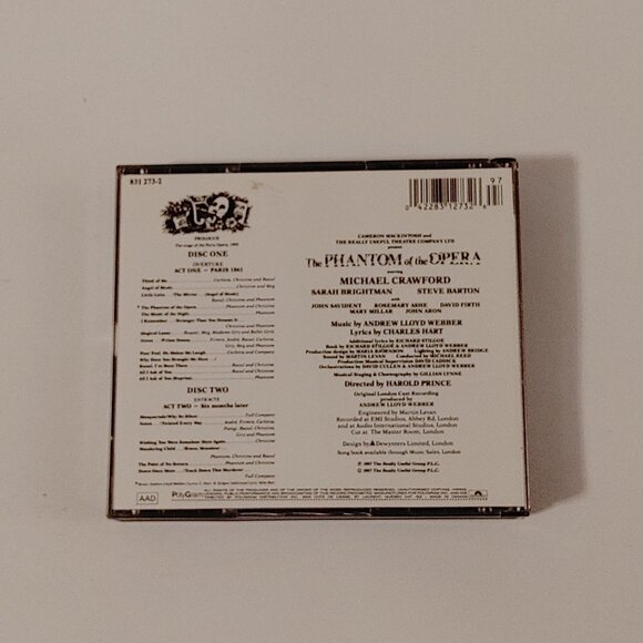 1997 The Phantom of the Opera Soundtrack Double CD Set - Picture 3 of 9